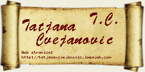 Tatjana Cvejanović vizit kartica